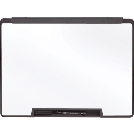 Quartet Dry-Erase Board, Motion Cubicle, w/marker, 36"x24", Black QRTMMP75